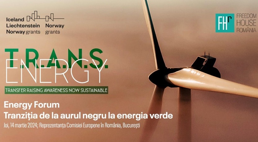 Tranziţia de la aurul negru la energia verde la Energy Forum pe 14