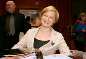 Ministrul Afacerilor Externe al Poloniei, Anna Fotyga. 
