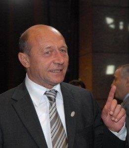 Presedintele Romaniei, Traian Basescu. 