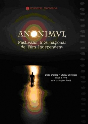 Afis cu Festivalul Internaţional de Film ANONIMUL