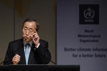 Secretarul general al ONU Ban Ki-moon (Fabrice Coffrini / AFP / Getty Images)