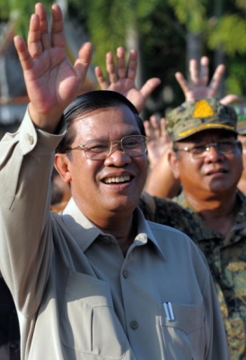 Premierul cambodgian, Hun Sen. 