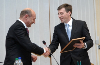 Intrevederea presedintelui Traian Basescu cu Primarul General al Municipiului Chisinau, Dorin Chirtoacă.