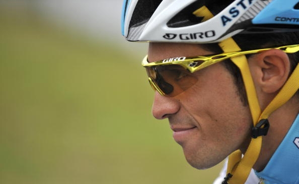 Ciclistul spaniol Alberto Contador. (LIONEL BONAVENTURE / AFP / Getty Images)