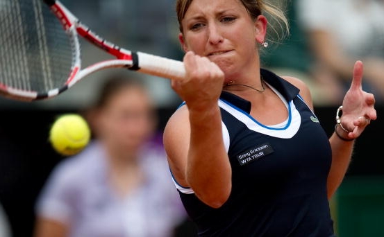 Jucatoarea de tenis elvetiana Timea Bacsinszky. (VINCENZO PINTO / AFP / Getty Images)