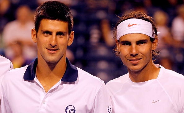Rafael Nadal şi Novak Djokovic.
