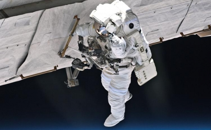 Astronautul Garrett Reisman, membru al echipei misiunii STS-132, 17 mai 2010 
