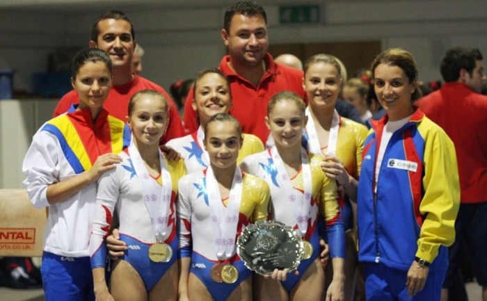 Echipa feminina de gimnastica a Romaniei a invins Marea Britanie la Pipers Vale Gymnastics Club din Ipswich (Anglia). 