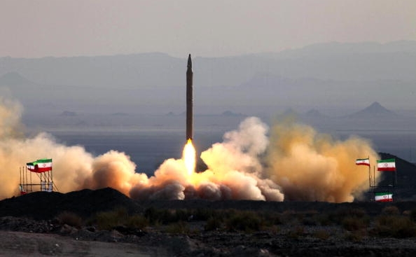 Lansarea rachetei Qiam-1 infatisata de guvernul de la Teheran pe canalele de televiziune la 20 august 2010. Locatia si data lansarii nu au fost specificate de declaratiile oficialilor iranieni 