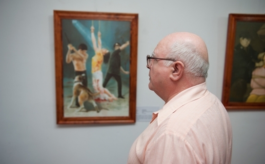 Expozitia Adevar-Compasiune-Toleranta, la Caminul Artei, Bucuresti, pentru a sasea oara in Romania (Mihut Savu / Epoch Times)