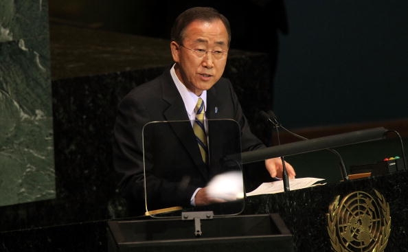 Secretarul General al ONU, Ban Ki-moon. 