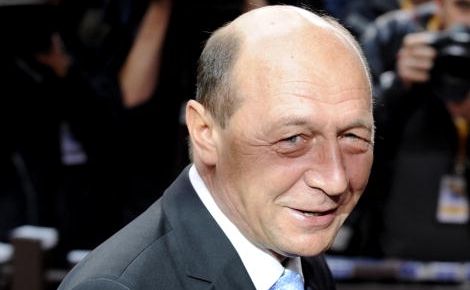 Presedintele Romaniei, Traian Basescu. (JEAN-CHRISTOPE VERHAEGEN / AFP / Getty Images)