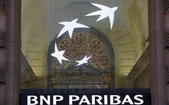 Logo-ul bancii franceze BNP Paribas. (Loic Venance / AFP / Getty Images)