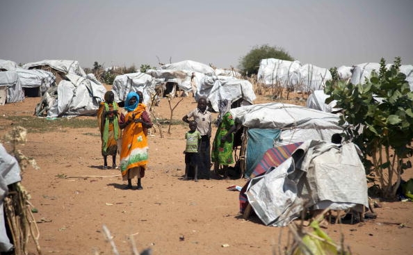 Tabara de refugiati din Darfur in satul Tawilla 