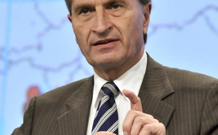 Comisarul UE pentru Energie, Gunther Oettinger. 