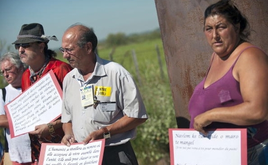 Demonstratii de romi in Franta, august 2010 (BERTRAND LANGLOIS / AFP / Getty Images)