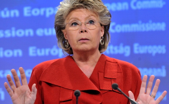 Comisarul UE pentru Justitie, Drepturi fundemantale si cetatenie, Viviane Reding, 27 octombrie 2010 in Bruxelles. 