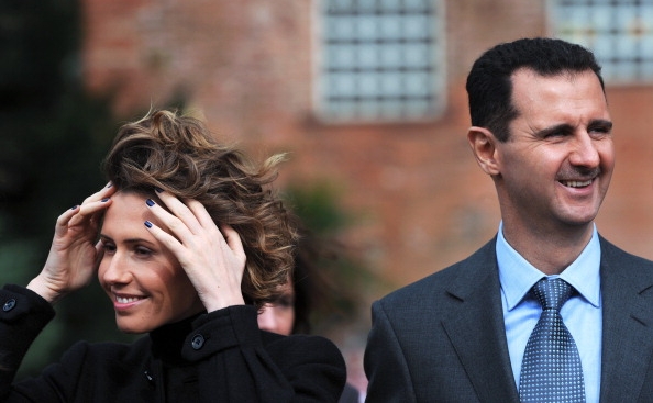 Bashar al-Assad împreună cu soţia sa Asma.