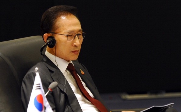 Presedintele sud coreean, Lee Myung-bak (HOANG DINH NAM / AFP / Getty Images)