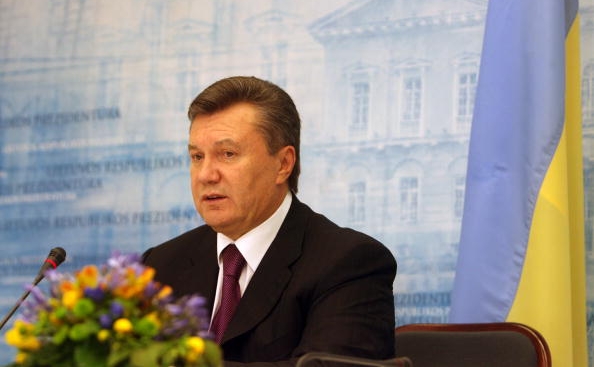 Presedintele ucraineean Viktor Ianukovici la Kiev (PETRAS MALUKAS / AFP / Getty Images)
