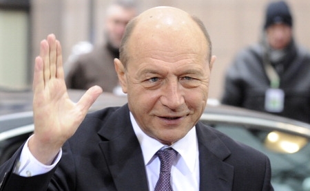 Preşedintele Traian Băsescu. (JEAN-CHRISTOPHE VERHAEGEN / AFP / Getty Images)