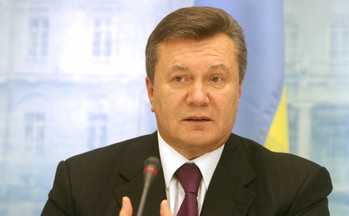 Preşedintele ucrainean, Viktor Ianukovici.