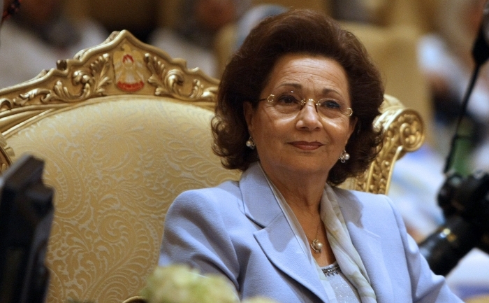 Suzanne Mubarak, soţia fostului preşedinte egiptean Hosni Mubarak. (foto arhiva).