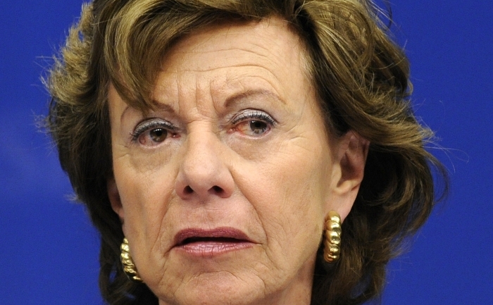Comisarul european pentru media, Neelie Kroes. (JOHN THYS / AFP / Getty Images)