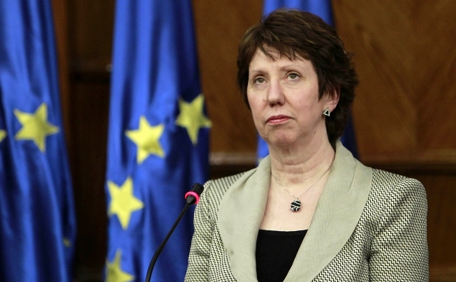 Şefa diplomaţiei europene Catherine Ashton.