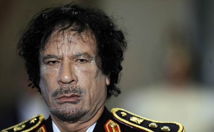 O viata corupta de crime: Moammer Gaddafi in 2009 (FILIPPO MONTEFORTE / AFP / Getty Images)
