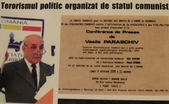 Cu ocazia unei invitatii de presa (Paris, 1978) dizidentul roman Vasile Paraschiv a criticat regimul de la Bucuresti pentru nerespectarea drepturilor omului si folosirea psihiatriei ca arma de represiune politica- aspecte pe care le cunostea foarte bine, din proprie experienta. La intoarcerea in tara este expulzat. Vasile Paraschiv si-a continuat lupta impotriva comunismului in ciuda torturilor repetate la care a fost supus din partea securitatii romane. (Foto: The Epoch Times Romania, Imagine de pe coperta cartii Lupta mea pentru sindicatele libere in Romania, Vasile Paraschiv, Polirom, 2005)