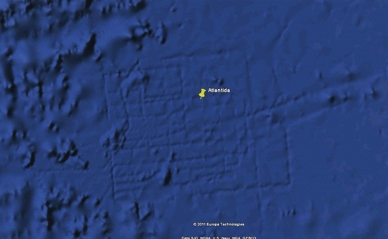 Atlantida - Captura Ecran GoogleEarth (Epoch Times Romania/Bogdan Florescu)