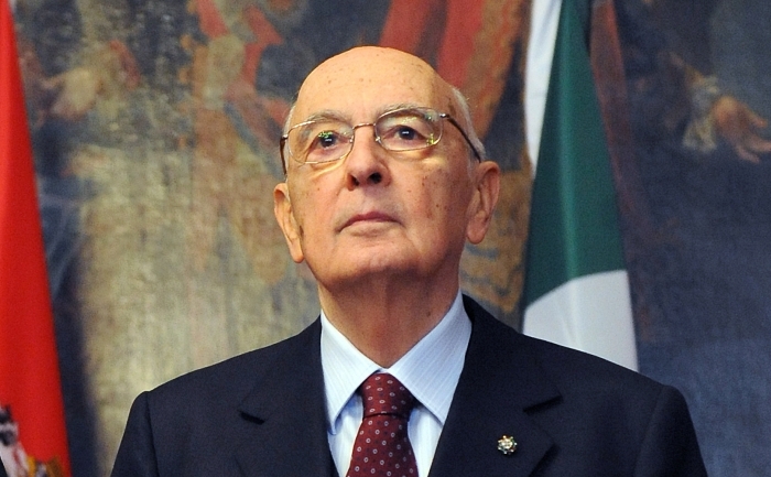 Preşedintele Italiei, Giorgio Napolitano. (SAMUEL KUBANI / AFP / Getty Images)