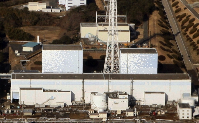 Centrala nucleara Fukushima din orasul Futuba, prefectura Fukushima, a fost avariata de cutremurul de pamant care a lovit Japonia in 11 martie 2011. (JIJI PRESS / AFP / Getty Images)