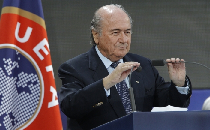 Preşedintele demisionar al Federaţiei Internaţionale de Fotbal, Joseph S. Blatter. (PATRICK KOVARIK / AFP / Getty Images)