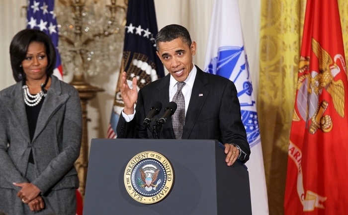 Preşedintele american Barack Obama şi  soţia sa, Michelle