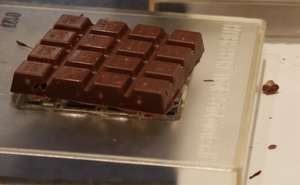 Ciocolata Ritter Sport expusa intr-un magazin din Germania. (Andreas Rentz / Getty Images)