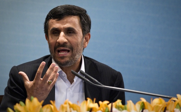 Preşedintele iranian Mahmoud Ahmadinejad.