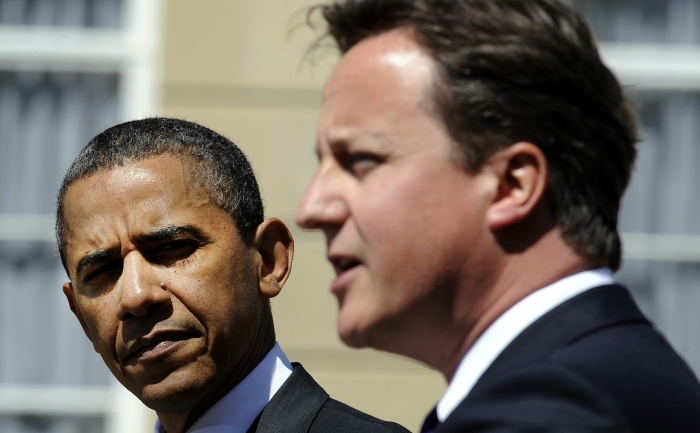 Presedintele american Barack Obama şi premierul britanic David Cameron