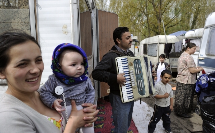 Tabără de romi. (ERIC FEFERBERG / AFP / Getty Images)