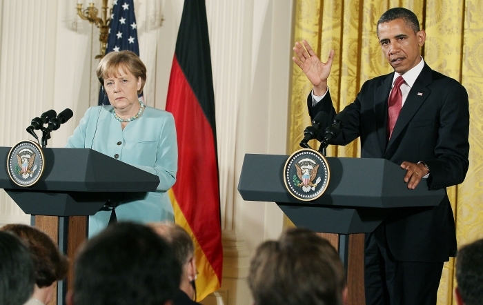 Barack Obama si Angela Merkel