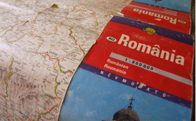 Harta Romaniei.