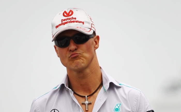 Pilotul german de Formula 1, Michael Schumacher.