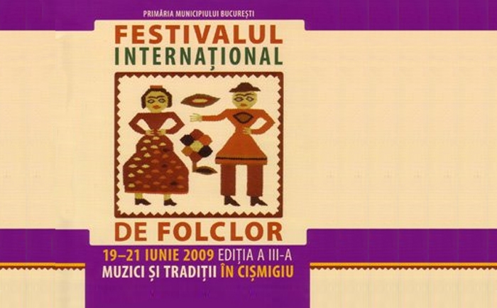 Posterul editiei din 2009 al Festivalului Internaţional de Folclor "Muzici şi Tradiţii în Cişmigiu".