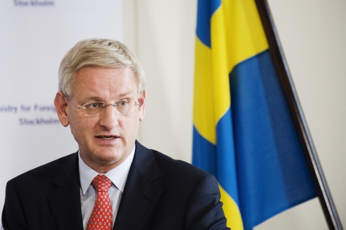 Ministrul suedez de Externe, Carl Bildt (JONATHAN NACKSTRAND / AFP / Getty Images)