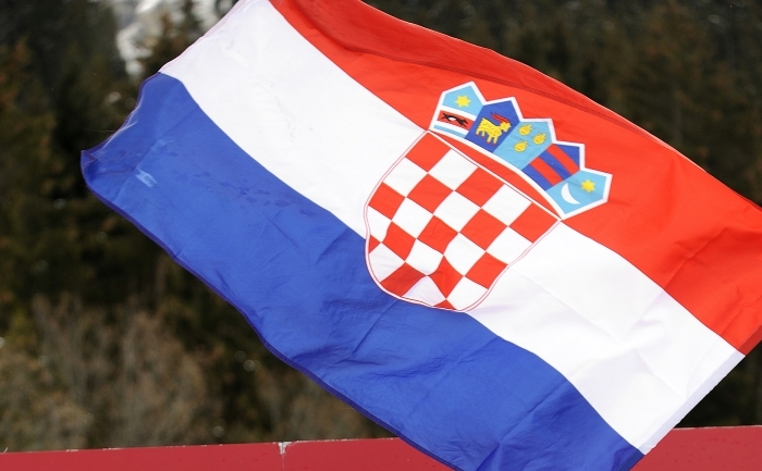 Steagul Croaţiei. (FABRICE COFFRINI / AFP / Getty Images)