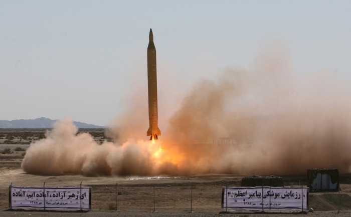 Racheta balistica Shahab-3, cu o rază de acţiune de 2.000 de kilometri