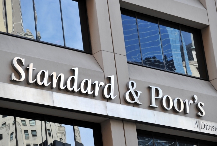 Sediul central al agenţiei de rating Standard &amp; Poor în New York. (STAN HONDA / AFP / Getty Images)