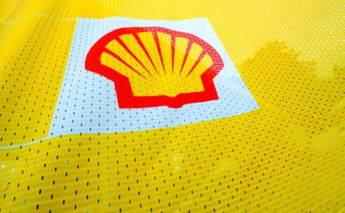 Logo-ul Companiei petroliere Shell.