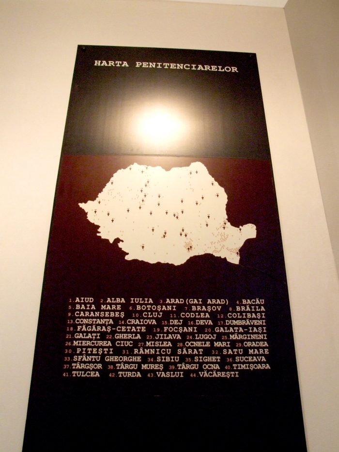 Harta penitenciarelor din Romania comunista.